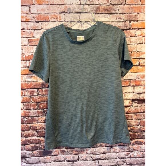 Blue Heathered Mondetta Short Sleeve Performance Shirt Women’s Size Small - Picture 1 of 4